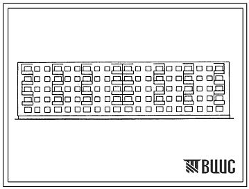 Типовой проект 1К-308В-5/68 Пятиэтажный 4-секционный жилой дом на 70 квартир для жилищных кооперативов
