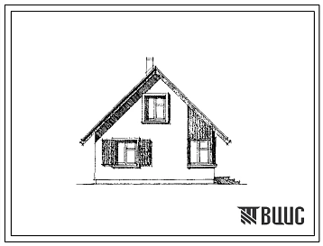 Типовой проект 184-16-131.89 Мансардный трехкомнатный садовый домик (разработан вариант из мелких блоков ячеистого бетона). Площадь, м2: общая 22,2, мансарды 18,2, веранды 9,8 (СТЕНЫ ДЕРЕВЯННЫЕ, БРУСЧАТЫЕ, БРЕВЕНЧАТЫЕ, ДЕРЕВЯННЫЕ КАРКАСНЫЕ, ДЕРЕВЯННЫЕ ПАН