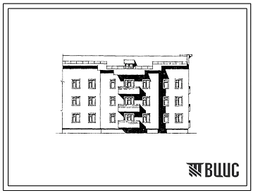 Типовой проект 202-023.86 Блок-секция торцевая правая на 9 квартир (двухкомнатных 2Б – 3, трехкомнатных 3А – 3, 3Б -3). Общая площадь 548 м2 (СТЕНЫ ИЗ КИРПИЧА, Перекрытия железобетонные. Полное инженерное благоустройство. Мансардные, Секционные дома Трехэ