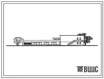 Типовой проект 274-30-13 Торгово-общественный центр железнодорожного поселка с населением 1000-1500 жителей для строительства во 2 и 3 строительно-климатической зонах.
