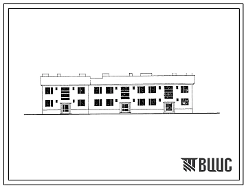 Типовой проект 1Э-10-6/65 12-квартирный секционный дом с 1-2 комнатными квартирами.