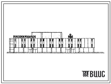 Типовой проект 272-15-7 Унифицированное здание магазина торговой площадью 2585 м2. Для строительства в 1В климатическом подрайоне, 2 и 3 климатических районах