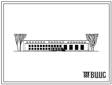 Типовой проект 2с-02-15с вариант 2 Универсальное здание общеобразовательной школы на 24 классных помещения (960-1000 учащихся). Со стенами из кирпича. Для строительства во II и III строительно-климатических зонах. В районах с сейсмичностью 7 баллов.