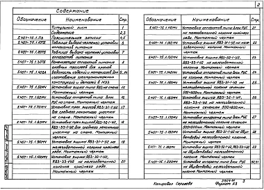 Выпуск 1 Чертежи монтажные