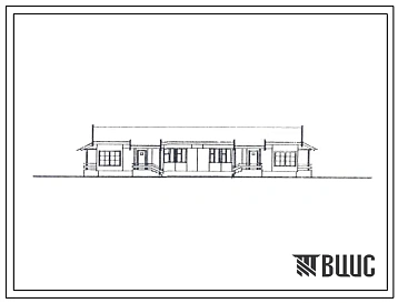Типовой проект 183-115-127.85 Дом на 2 двухкомнатные квартиры типа 2Б. Общая площадь 102 м2 (СТЕНЫ ИЗ АРБОЛИТОВЫХ БЛОКОВ, Перекрытия деревянные. Полное инженерное благоустройство. Ориентация свободная. Одноэтажные, Двухэтажные, Секционные дома Двухэтажные