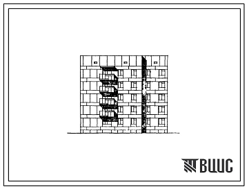 Типовой проект 114-036с/1 Пятиэтажная односекционная 15-квартирная угловая левая блок-секция (однокомнатных 1Б — 5, трехкомнатных 3А — 5, четырехкомнатных 4Б — 5) из крупных блоков. Для строительства в районах сейсмичностью 8 баллов.
