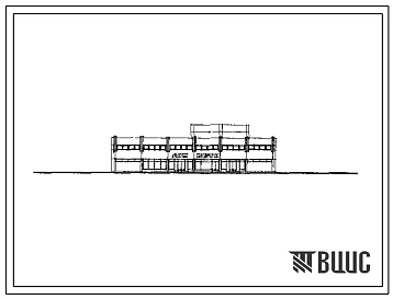 Типовой проект 282-1-154 Дом быта на 100 рабочих мест. (Проект может быть применен для выборочного строительства и для формирования торгового центра типа VIII). Здание двухэтажное. Каркас сборный железобетонный серии 1.020-1. Стены из легкобетонных панеле