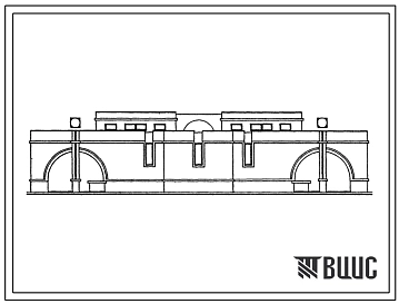 Типовой проект 284-9-40.13.87 Туалет общего пользования наземного типа на 18 очков. Для г.Ленинграда и пригородов