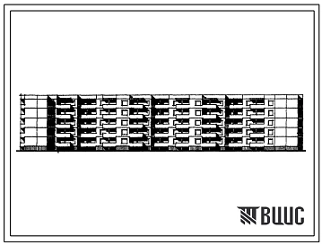 Типовой проект 111-120В-11/1 Пятиэтажный четырехсекционный дом на 810 квартир (однокомнатных 1Б-20, двухкомнатных 2Б-20, трехкомнатных 3А-10, 3Б-30). Для строительства во 2В климатическом подрайоне Литовской ССР