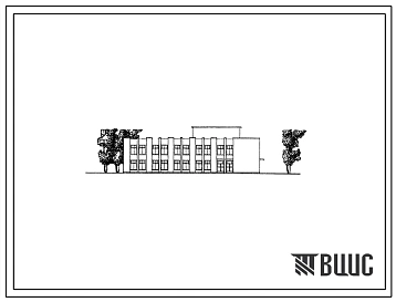 Типовой проект 274-30-54 Комплекс зданий предприятий торговли, общественного питания и бытового обслуживания для торгового центра жилого района на 30 тыс. тыс. жителей. Для строительства в 1В климатическом подрайоне, 2 и 3 климатических районах