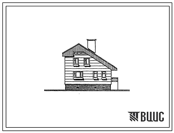 Типовой проект 143-184-9м.88 Мансардный дом с четырехкомнатной квартирой