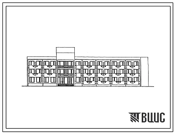 Типовой проект 241-1-62.86 Спальный корпус на 108 мест для санаториев. В крупнопанельных конструкциях серии 1.090.1-1. Для строительства в городах и поселках городского типа