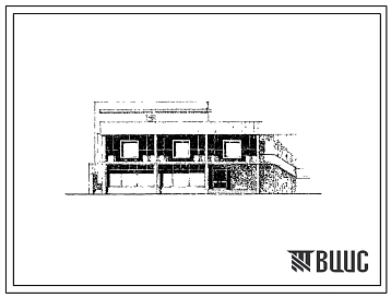 Типовой проект 274-33-8сп Продовольственный и промтоварный магазин общей торговой площадью 309 м2 торгового центра, из местных материалов, для поселка на 2000 жителей. Для строительства в 4А и 4Г климатических подрайонах сейсмичностью 7 и 8 баллов, на гру