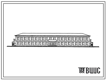 Типовой проект 223-1-514с.13.86 Неполная средняя общеобразовательная школа с продленным днем на 9 классов (216 учащихся) стены их крупных легкобетонных блоков (для Грузинской ССР)