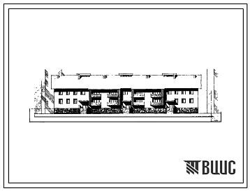 Типовой проект 114-204-13см Дом двухэтажный трехсекционный 12-квартирный (двухкомнатных 2Б — 2, трехкомнатных 3А — 1, 3Б — 5, четырехкомнатных 4Б — 4). Для строительства в IА климатическом подрайоне, сейсмичностью 8 и 9 баллов, с вечно-мерзлыми грунтами.