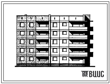 Типовой проект 97-083/1.2 Блок-секция пятиэтажная 20-квартирная угловая правая 2Б.2Б.3Б.4Б.