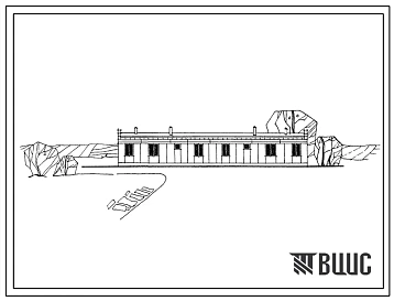 Типовой проект 183-52-110с 1-этажный 2-квартирный жилой дом с 3-комнатными квартирами (стены из силикатобетонных блоков).