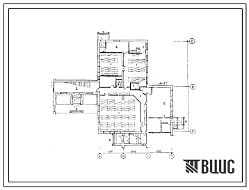 Типовой проект Б-3-425(214-1-178) Двойное использование помещений 1 этажа детских яслей-сада на 320 мест, (убежище на 425 человек, режимы вентиляции 1,2,3).
