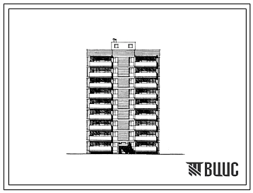 Типовой проект 112-111-20с Девятиэтажный каркасно-панельный жилой блок-дом на 36 квартир.