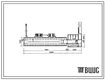 Типовой проект А-II-47/2400-80/2Л Гараж-стоянка типа «А» под 3-х секционным жилым домом П30-2/12Г