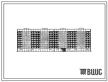 Типовой проект 111-154-3м Восьмиэтажный четырехсекционный крупнопанельный жилой дом на 127 квартир (двухкомнатных 2Б-63, трехкомнатных 3Б-63, четырехкомнатных 4Б-1). Для строительства в г.Якутске, 1А климатическом подрайоне, с вечномерзлыми грунтами