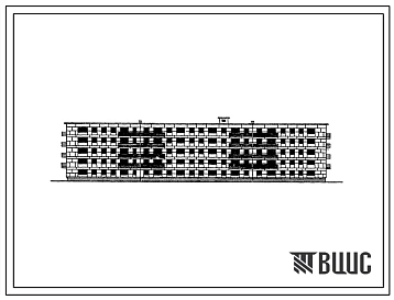 Типовой проект 1у-438АВ-33Б Пятиэтажный четырехсекционный жилой дом на 70 квартир со стенами из крупных легкобетонных блоков.
