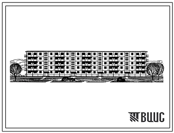 Типовой проект 1р-303-4 Пятиэтажный четырехсекционный крупнопанельный жилой дом на 80 квартир. Для кооперативного строительства