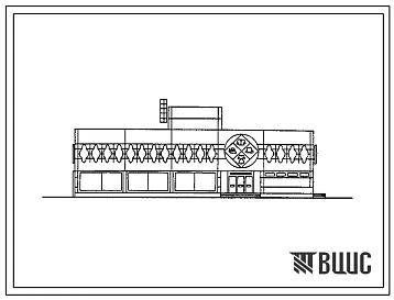 Типовой проект 272-12-90с.87. Унифицированное здание магазина "Одежда", тип "Б" торговой площадью 1000 кв. м. (в конструкциях 1.020.1-2с).