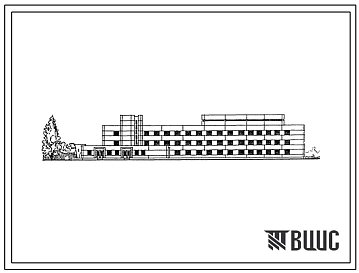 Типовой проект 252-07-19.88 Инфекционный корпус на 100 коек. Здание одно-, трехэтажное. Каркас по серии 1.020-1/83. Стены из однослойных керамзитобетонных  панелей по серии 1.030.1-1 трехслойных легкобетонных панелей  по серии 1.232.1-7.