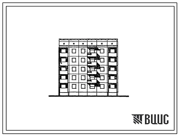 Типовой проект 94-050/1.2 5-этажная угловая блок-секция на 20 квартир, правая 1А-3Б-3Б-3Б