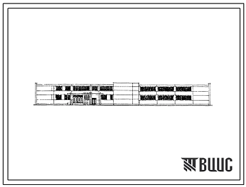 Типовой проект 221-1-300 Средняя школа на 10 классов (392 учащихся), для строительства в 1В климатическом подрайоне, 2 и 3 климатических районах