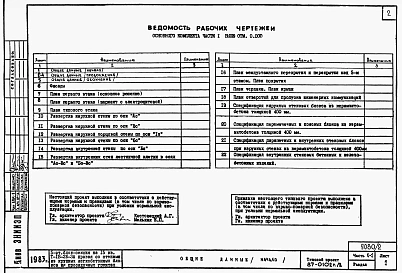 Альбом 2 Часть 1-1,2-1,3-1,4-1,5-1,6-1 Архитектурно-строительные чертежи, отопление и вентиляция, водоснабжение и канализация, газоснабжение, электрооборудование, связь и сигнализация выше отм.0.000