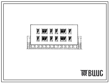 Типовой проект 214-2-129м Детские ясли-сад на 50 мест для сельского строительства в 1А, 1Б и 1Г климатических подрайонах с вечномерзлыми грунтами