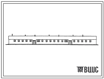 Типовой проект 804-2-23.85 Конюшня для группового содержания 160 голов племенного молодняка (стены кирпичные).