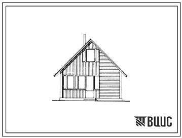 Типовой проект 184-000-523с.13.86 Летний садовый домик с мансардой (для строительства в Туркменской ССР)