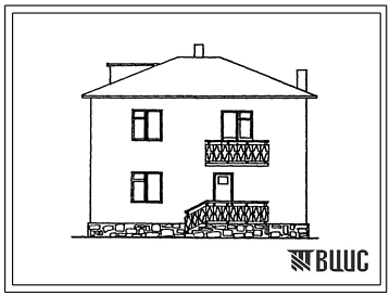 Типовой проект 145-42-161с.13.87 Двухэтажный одноквартирный 5-комнатный жилой дом (для Азербайджанской ССР)