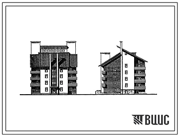 Типовой проект 114-204-33.86 Дом на 16 квартир (однокомнатных 1Б – 8, двухкомнатных 2Б – 8). Общая площадь 706 м2 (СТЕНЫ ИЗ КИРПИЧА, Перекрытия железобетонные. Полное инженерное благоустройство. Двухэтажные, Четырехэтажные. Для строительства на вечномерзл