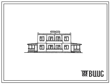 Типовой проект 141-48-4с/1 Двухэтажный жилой дом на 2 квартиры типа 5Б в двух уровнях. Для строительства в 3 климатическом районе сейсмичностью 8 и 9 баллов