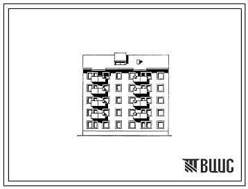 Типовой проект 114-028с.85 Пятиэтажная блок-секция односекционная поворотная на 15 квартир