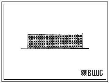 Типовой проект 1-335А-10п  Пятиэтажный четырехсекционный крупнопанельный жилой дом на 70 квартир для строительства в районах с просадочными грунтами.