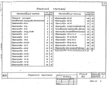 Альбом 13 Легкобетонные изделия и перегородки Серия 85 раздел 10.2-1