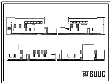 Типовой проект 254-9-72 Пищеблок для больниц на 500-600 коек. Здание одноэтажное. Стены из кирпича.