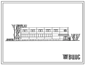 Типовой проект 272-31-10М  Общественный центр микрорайона на 6000 жителей.Для строительства в 1 строительно-климатической зоне с вечномерзлыми грунтами.