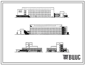 Типовой проект 254-1-24 Детский больничный корпус на 120 коек для расширения действующих больниц. Для строительства во 2 и 3 климатических районах.