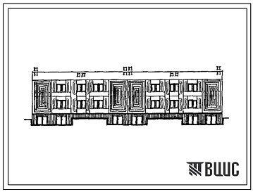 Типовой проект 111-000-839сп.13.90 Двухсекционный двенадцатиквартирный 2-х этажный жилой дом (для Таджикской ССР)