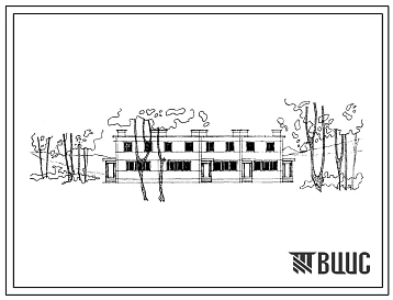 Типовой проект 141-13-38 Двухэтажный четырехквартирный жилой дом из силикатобетонных панелей с четырехкомнатными квартирами в двух уровнях.