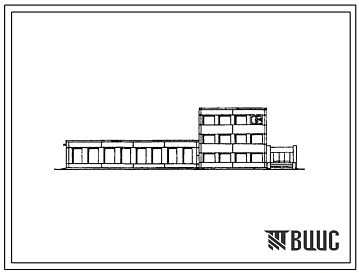 Типовой проект 817-191 Здание управления племзаводов с подсобно-производственными помещениями.