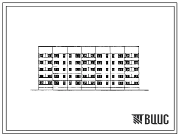 Типовой проект 83-042/1.2 Блок-секция 5-этажная 40-квартирная рядовая с торцевыми окончаниями. Для строительства в 1В климатическом подрайоне, 2 и 3 климатических районах.