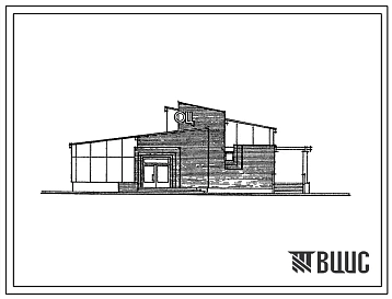 Типовой проект 271-031-107.88 Общественный микроцентр сельских населенных пунктов (с применением несущих клееных конструкций). Тип Б