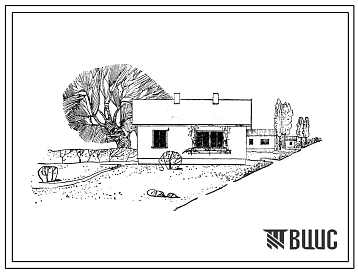 Типовой проект 3-35-3Щ(3Щ-37) Одноэтажный одноквартирный трехкомнатный дом щитовой конструкции заводского изготовления